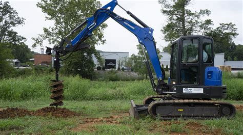 mini excavator with auger rental|bobcat mini excavator auger attachment.